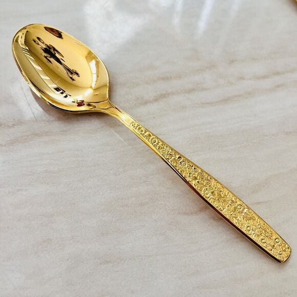 8pc INTERNATIONAL SILVER Golden Spring Garden Rogers Cutlery Flatware Knife Fork - Picture 6 of 8